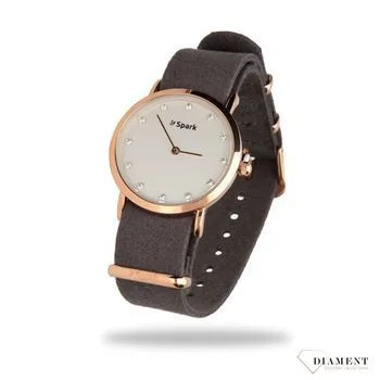 Zegarek damski SPARK ZWE35HRG z kryształami Swarovski różowe złoto