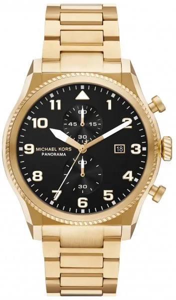 Michael Kors Panorama Gold Stainless Steel 44mm  MK9195