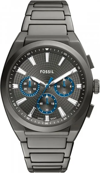 Fossil Everett Chronograph Grey Stainless Steel 44mm FS6107