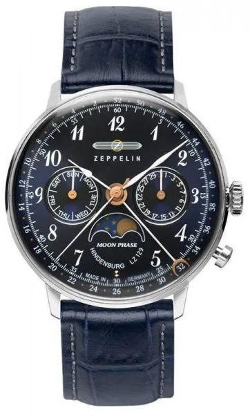 Zegarek Zeppelin, 7037-3, Damski, LZ129 Hindenburg Moonphase