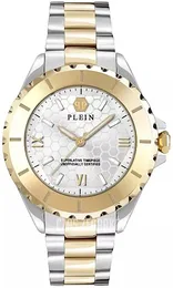 Philipp Plein Heaven Srebrny/Stal w odcieniu złota Ø38 mm PWPOA0424