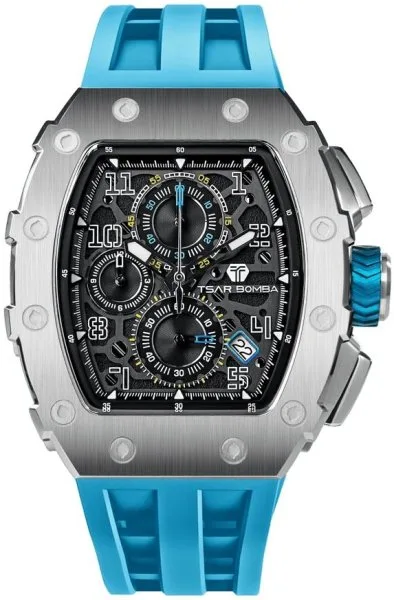 Tsar Bomba Elemental Calendar Silver Blue TB8204Q-36