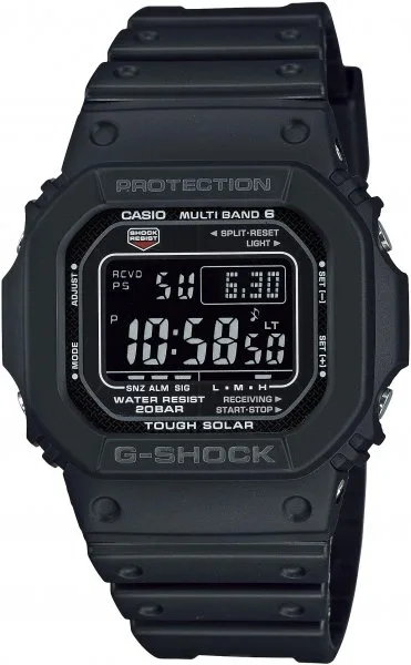 Casio G-Shock GW-M5610U-1BER – solar, radio, 20 ATM, niezniszczalny