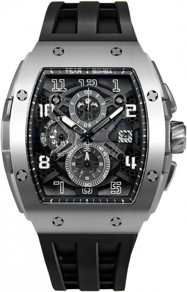 Tsar Bomba Elemental Quartz Silver Black TB8211Q-01