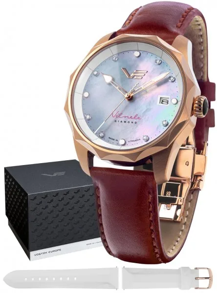 Zegarek damski Vostok Europe Vilnele Solar Diamonds Limited Edition SET