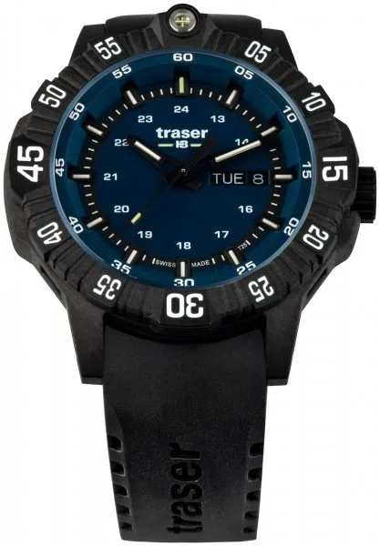 Traser P99 Q Tactical Blue Rubber Strap TS-110725