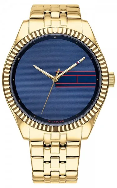 Tommy Hilfiger Niebieski/Stal w odcieniu złota Ø38 mm 1782081
