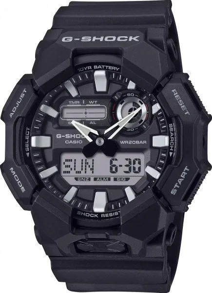 Zegarek Casio G-Shock GA-010-1AER – sportowy, wstrząsoodporny, 10-letnia bateria