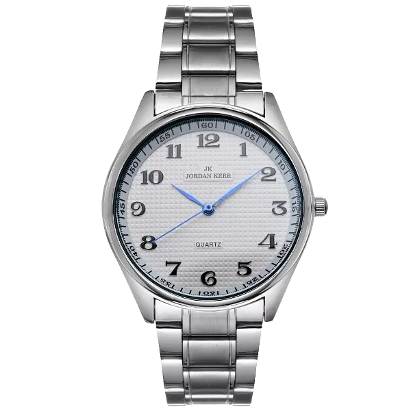 JORDAN KEER L1010 IPS - Silver  - Męski - Zegarek na bransolecie