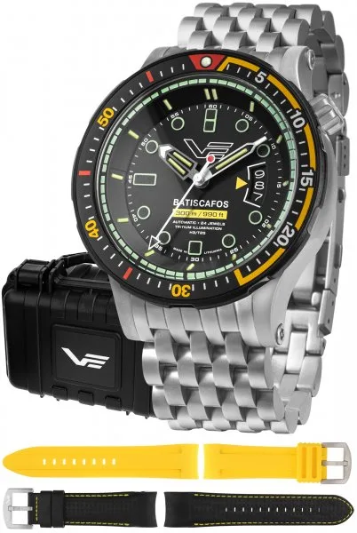 Vostok Europe Batiscafos Automatic NH35A-511E767B Zegarek Męski - Zestaw