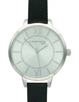 Zegarek damski SUNDAY ROSE Classic FOREVER BLACK – czarny, elegancki