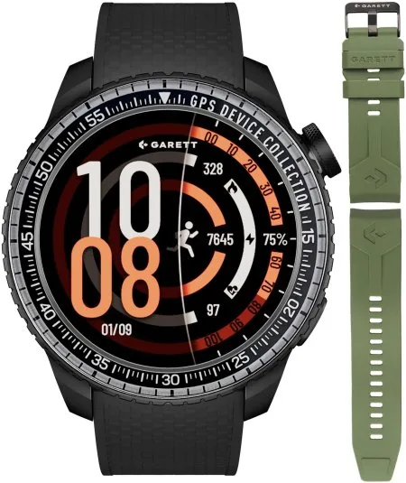 Garett Smartwatch Garett Compass GPS Czarny 5904238487372