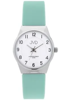 Zegarek dla dziewczynki JVD Kids J7188.3 – wodoodporny, silikonowy, seledynowy
