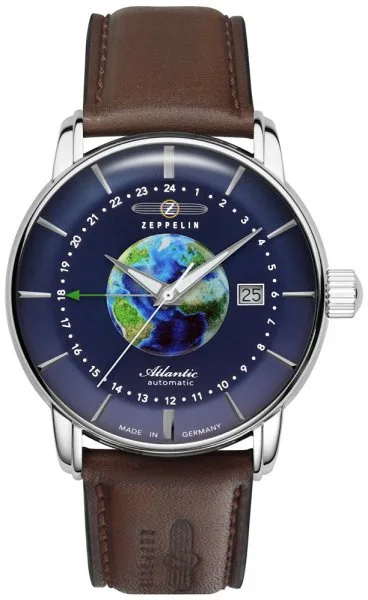 Zeppelin Atlantic Niebieski/Skóra Ø42 mm 84683