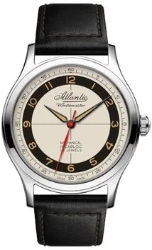 Zegarek męski mechaniczny Atlantic 53680.41.93 Worldmaster Incabloc Mechanical 53680.41.93