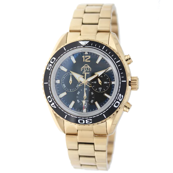 FUJI Time M7139QG - Luxury Chrono - Męski - Zegarek na bransolecie
