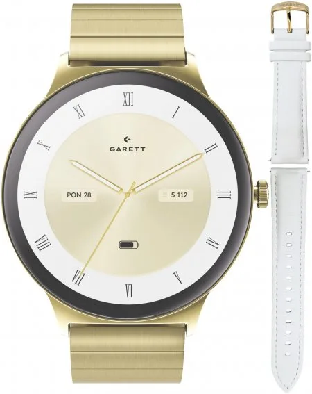 Garett Smartwatch Garett Verona 2 Glow Złoty + Pasek 5904238487044