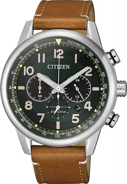 Zegarek męski Citizen Leather Eco-Drive Chronograph