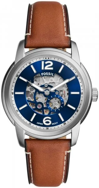 Fossil HERITAGE AUTOMATIC Brown Leather Strap 43mm ME3263