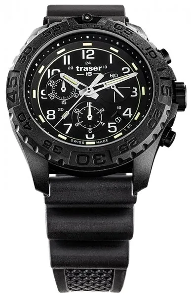 Traser P96 OdP Evolution Chrono Black Rubber Strap TS-108679