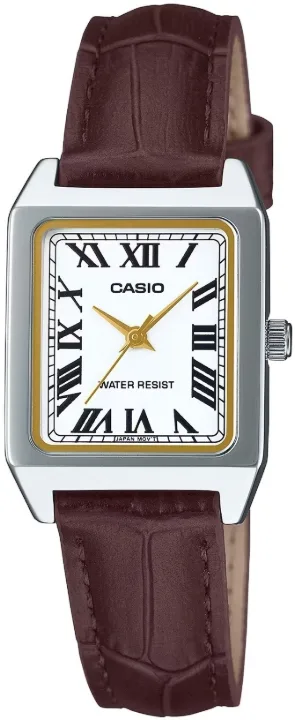 Zegarek damski Casio Classic LTP-B150L-7B2EF brązowy pasek cyfry rzymskie
