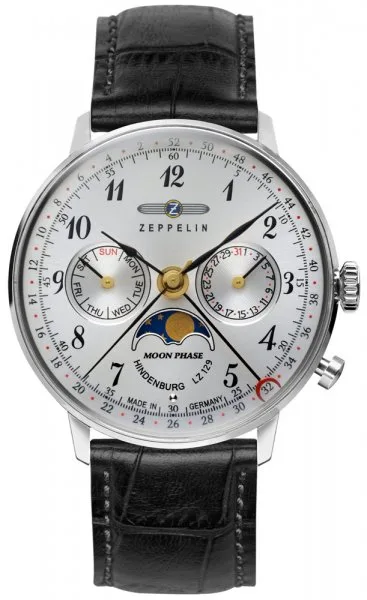 Zegarek Zeppelin, 7037-1, Damski, LZ129 Hindenburg Moonphase