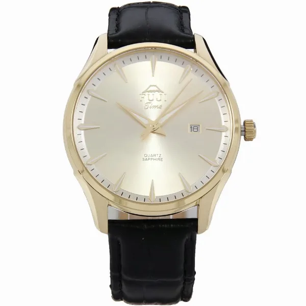 FUJI Time M7123QG - Elegant - Męski - Zegarek na pasku skórzanym
