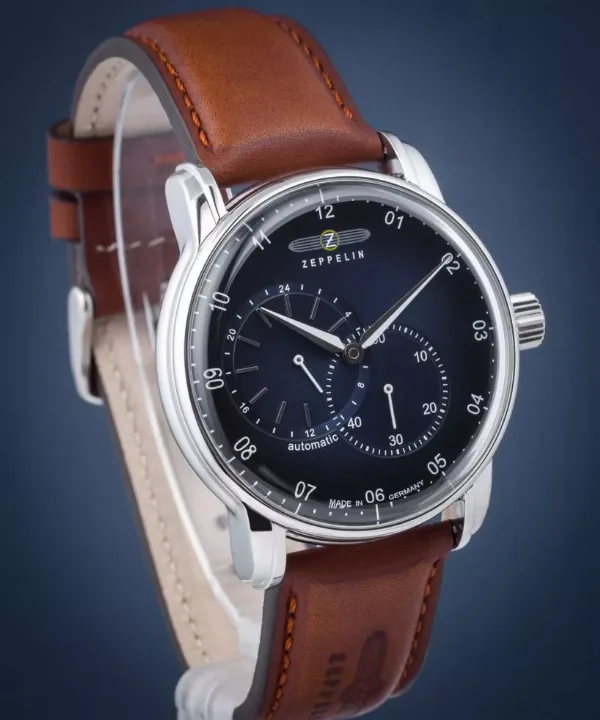 ZEPPELIN 8662-3 - New Captain's Line Automatic - Męski - Zegarek na pasku skórzanym