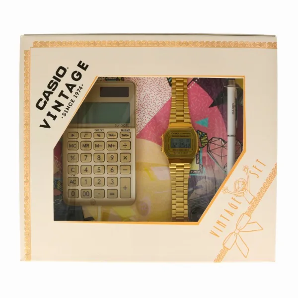 Zestaw z kalkulatorem Casio Vintage 19 CV GIFT SET GO