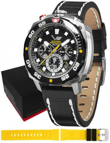 Zegarek męski Vostok Europe Systema Periodicum Sulfur Chronograph SET Limited Edition