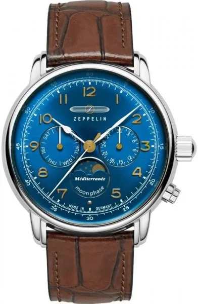 Zegarek Zeppelin, 9637-3, Damski, Mediterranee Moonphase