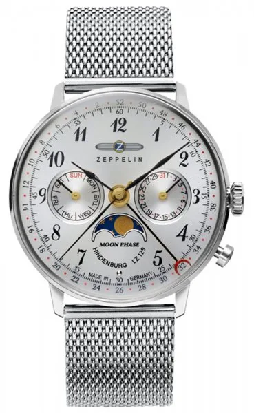 Zegarek Zeppelin, 7037M-1, Damski, LZ129 Hindenburg Moonphase