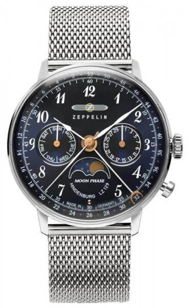Zegarek Zeppelin, 7037M-3, Damski, LZ129 Hindenburg Moonphase