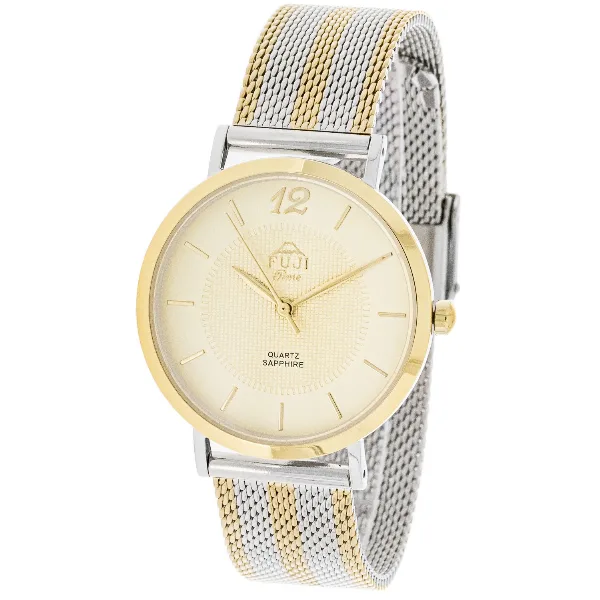 FUJI Time M7130QGS - Modest - Damski - Zegarek na bransolecie mesh