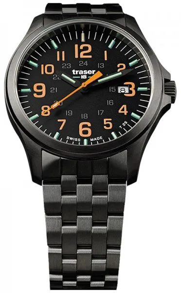 Zegarek męski Traser P67 Officer Pro Gun Metal Black/Orange
