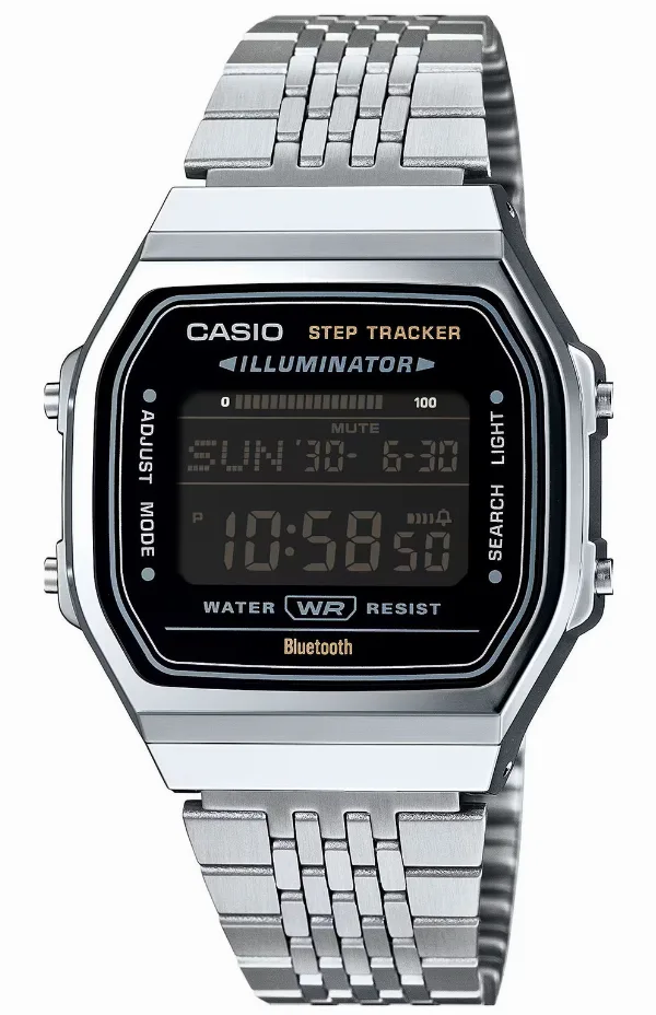 Zegarek Casio Vintage Bluetooth ABL-100WE -1AEF retro krokomierz