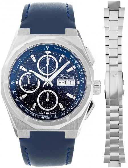 Balticus Gwiezdny Pył CHRONO 7750 42mm Awenturyn Niebieski BLT-BALSDCHABA-P