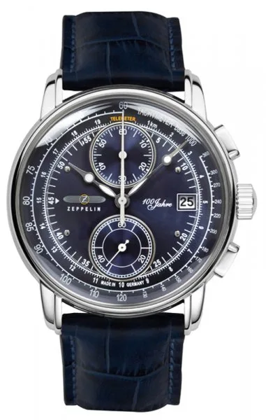 Zegarek Zeppelin, 8670-3, Męski, 100 Jahre Zeppelin Chronograph